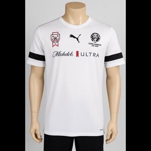 Puma Copa América USA 2024 Men’s Jersey – White/Black – Size L–NEW